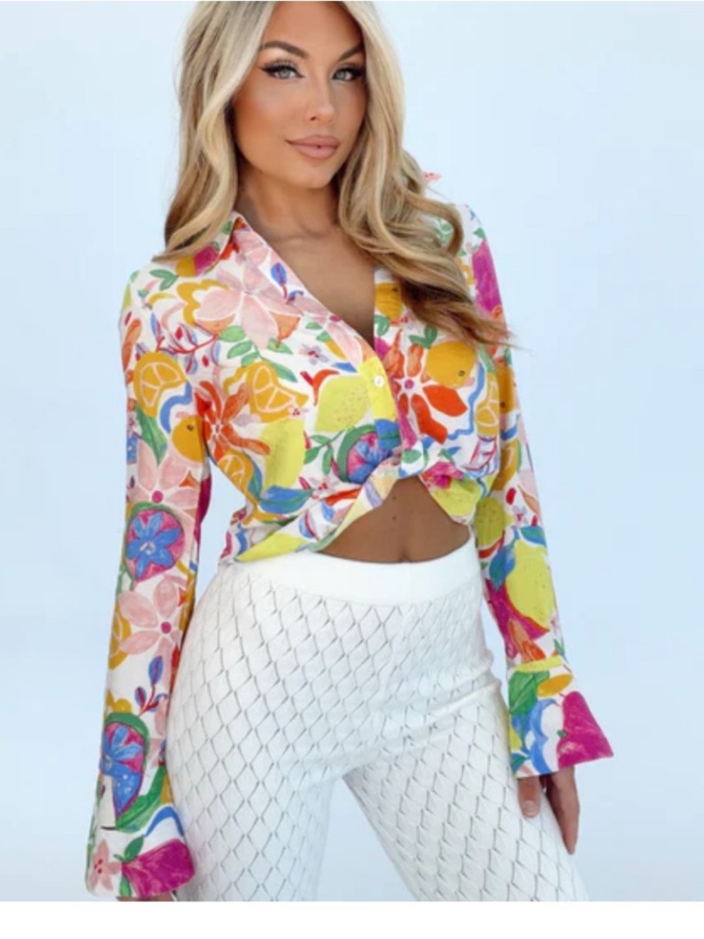 Printed crop top
